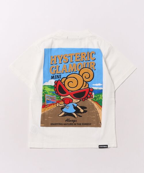 HYSTERIC MINI(ヒステリックミニ)の「LET'S EXPLORE WITH MINI 半袖Tシャツ(Tシャツ/カットソー・キッズ・ブラック/ホワイト・100/120/110)」の3枚目の写真