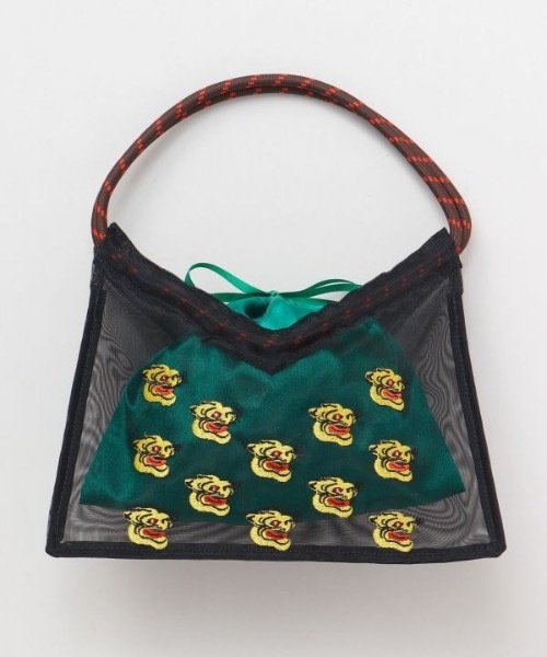 カヤ（カヤ）の「【カヤ】日の丸スーベニアミニバッグ 巾着ポーチ付き（ハンドバッグ・レディース・ブラック×イエロー/パープル系その他/ホワイト×ピンク・FREE）」の12枚目の写真