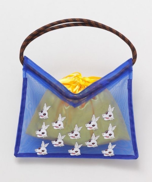 カヤ（カヤ）の「【カヤ】日の丸スーベニアミニバッグ 巾着ポーチ付き（ハンドバッグ・レディース・ブラック×イエロー/パープル系その他/ホワイト×ピンク・FREE）」の11枚目の写真