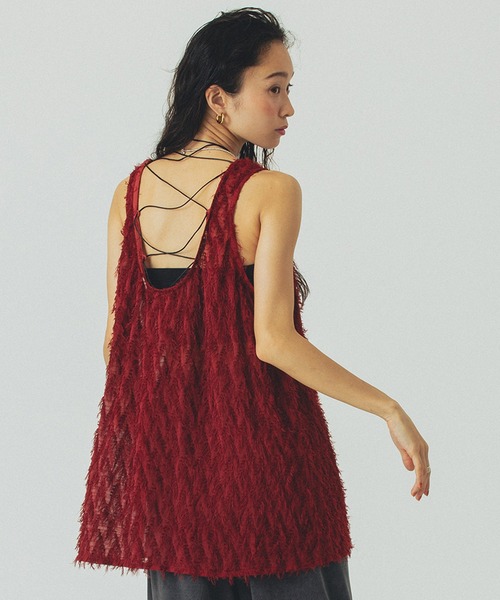 【美品】digne jacquard tank JACQUARD TANK（タンクトップ）｜ROSE BUD（ローズバッド）の