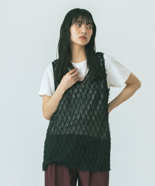JACQUARD TANK（タンクトップ）｜ROSE BUD（ローズバッド）の
