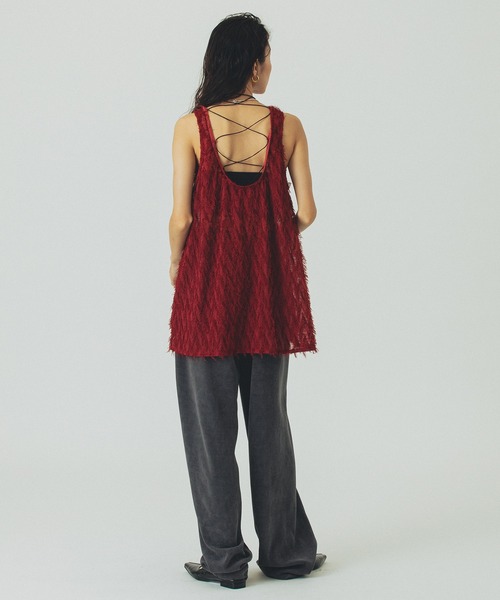 セール】JACQUARD TANK（タンクトップ）｜ROSE BUD（ローズ