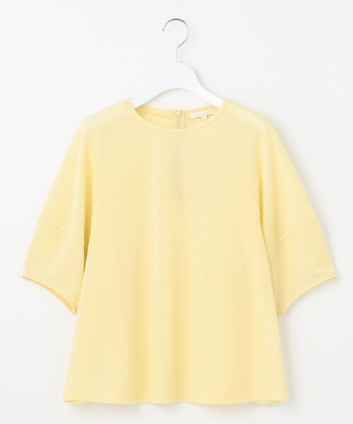 自由区(ジユウク)の「シアーフライス Tシャツ(Tシャツ/カットソー・レディース・ダルブルー系/ピンク系/ライトイエロー系/オリーブ系・46/44/48)」の15枚目の写真