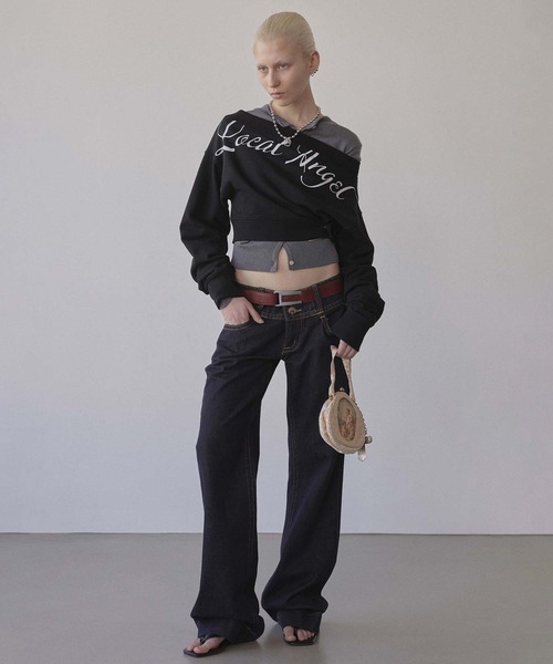 Off-Shoulder Cropped Sweatshirt（Tシャツ/カットソー