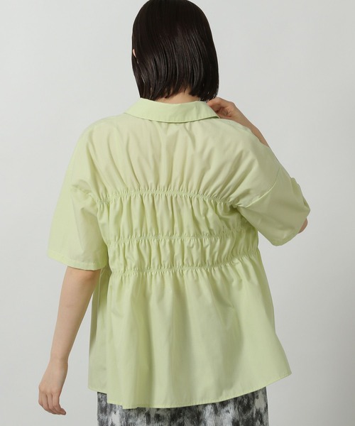 LAKOLE(ラコレ)の「シャーリングシャツ6分袖 / 570637(シャツ/ブラウス・レディース・ライトグリーン/イエロー/オフホワイト/ライトブルー・FREE)」の14枚目の写真