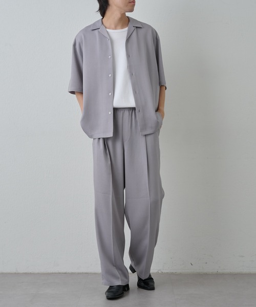 コロニークロージング　グレー スラックス COLONY 2139 スラックス パンツ 2タックワイドパンツ レディース