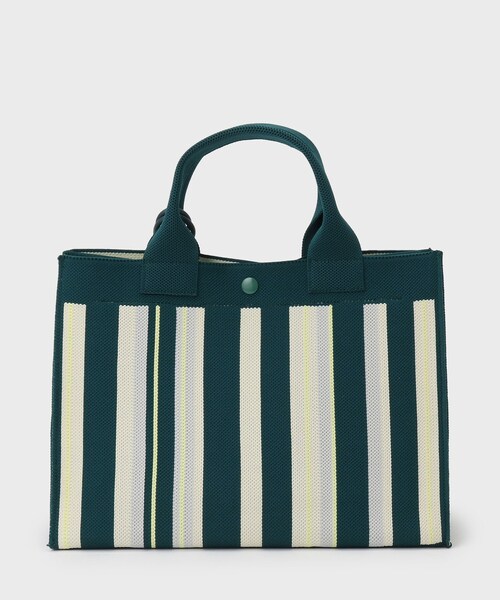 UNTITLED(アンタイトル)の「【手洗い可】マルチストライプニットバッグ(ハンドバッグ・レディース・ブルー系4/ライトグレー系4/グリーン系その他5・99)」の7枚目の写真