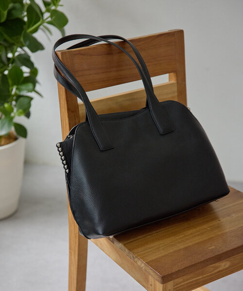 セール】スタッズ仕切りトートバッグ《SNSで問い合わせ多数！/本革/A4