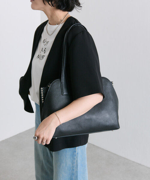 セール】スタッズ仕切りトートバッグ《SNSで問い合わせ多数！/本革/A4