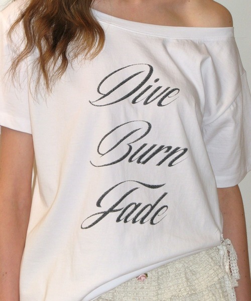 CRANK(クランク)の「CRANK/レースオフショルダーT(Tシャツ/カットソー・レディース・ホワイト/ブラック・FREE)」の10枚目の写真