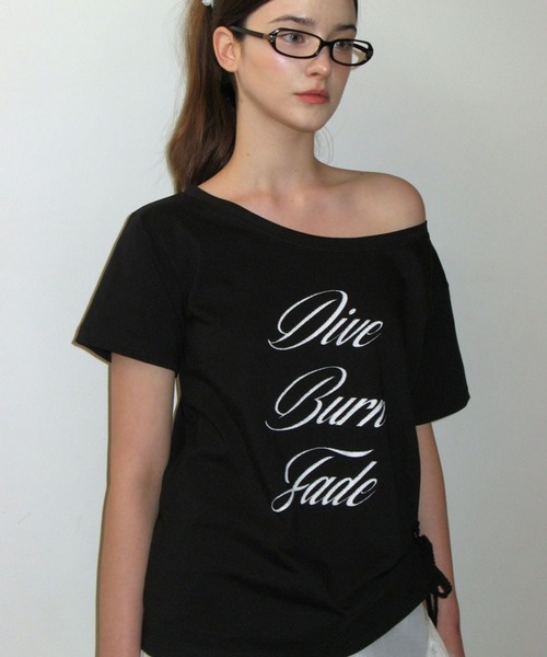 CRANK(クランク)の「CRANK/レースオフショルダーT(Tシャツ/カットソー・レディース・ホワイト/ブラック・FREE)」の17枚目の写真