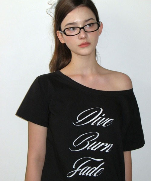 CRANK(クランク)の「CRANK/レースオフショルダーT(Tシャツ/カットソー・レディース・ホワイト/ブラック・FREE)」の18枚目の写真