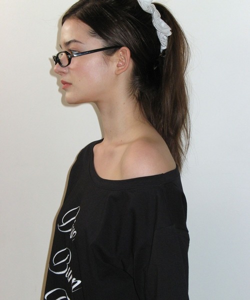 CRANK(クランク)の「CRANK/レースオフショルダーT(Tシャツ/カットソー・レディース・ホワイト/ブラック・FREE)」の21枚目の写真