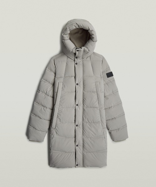 G-STAR（ジースター）の「Whistler Mid Puffer/撥水中綿ミドルレングスフーデッドコート（ダウンジャケット/コート・レディース・グレー系その他/ダークブラック・SMALL/X-SMALL/MEDIUM）」の13枚目の写真