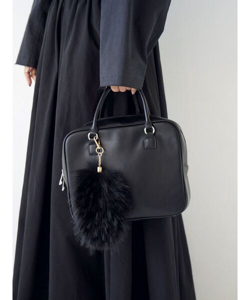 Ungrid（アングリッド）の「ファーキーホルダー（キーホルダー・レディース・ブラック/ベージュ・FREE）」の2枚目の写真