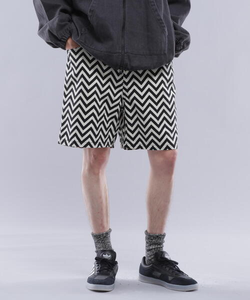 MANASTASH(マナスタッシュ)の「MANASTASH/マナスタッシュ ZG CHILLIWACK SHORTS/ジグザグチリワックショーツ(その他パンツ・メンズ・その他3/ブラック・2XL/L/M/XL)」の2枚目の写真