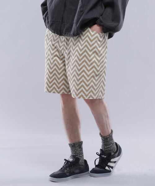 MANASTASH(マナスタッシュ)の「MANASTASH/マナスタッシュ ZG CHILLIWACK SHORTS/ジグザグチリワックショーツ(その他パンツ・メンズ・その他3/ブラック・2XL/L/M/XL)」の1枚目の写真