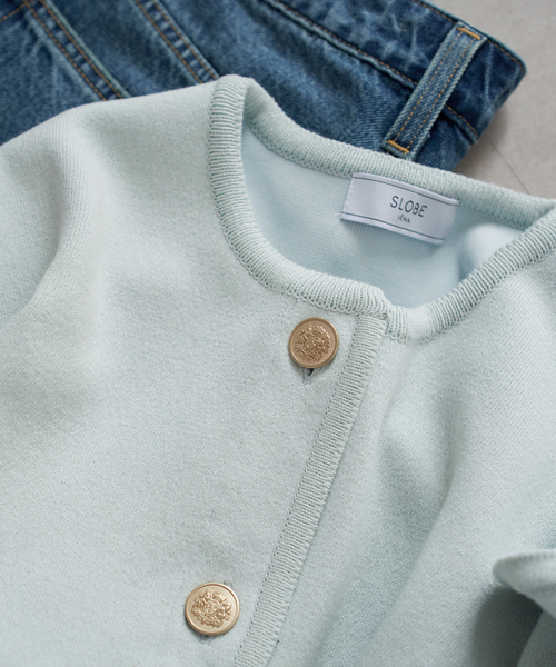 スローブイエナ　ダブルフェイスニットジャケット 一部WEB・店舗限定カラーあり》ダブルフェイスニットジャケット