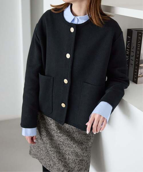 一部WEB・店舗限定カラーあり》ダブルフェイスニットジャケット