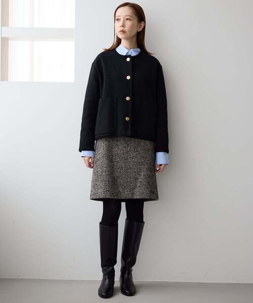 一部WEB・店舗限定カラーあり》ダブルフェイスニットジャケット