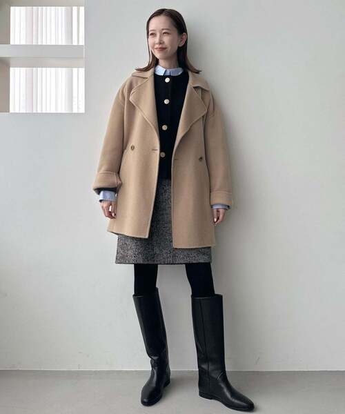 一部WEB・店舗限定カラーあり》ダブルフェイスニットジャケット