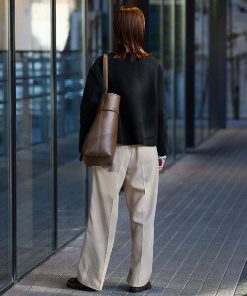 SLOBE IENA（スローブイエナ）の「《一部WEB・店舗限定カラーあり》ダブルフェイスニットジャケット（その他アウター・レディース・ブラック/レッド/サックスブルー・FREE）」の11枚目の写真