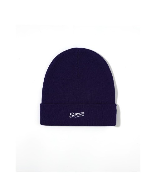 SUPPLIER（サプライヤー）の「ビーニー｜SPIDER LOGO BEANIE｜SUPPLIER（ニットキャップ/ビーニー・メンズ・パープル・FREE）」の3枚目の写真