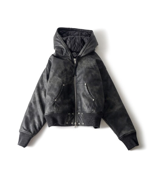 Subciety(サブサエティ)の「Hooded jkt【WOMEN】(その他アウター・レディース・ピンク/ブラック系その他/ブラック・FREE)」の13枚目の写真