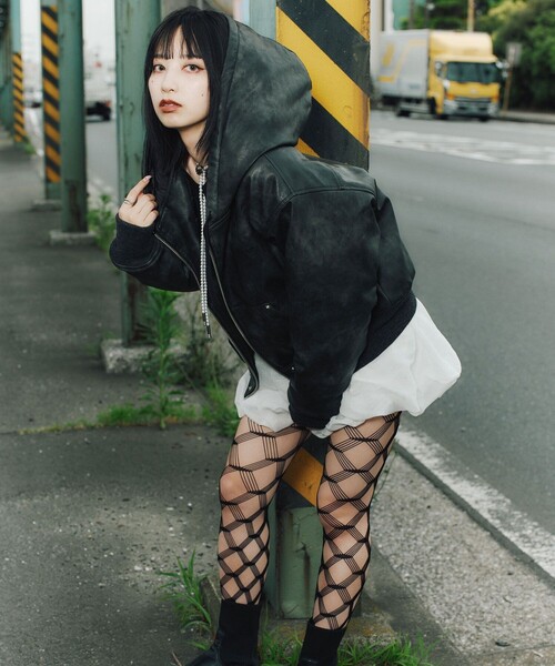 Subciety(サブサエティ)の「Hooded jkt【WOMEN】(その他アウター・レディース・ピンク/ブラック系その他/ブラック・FREE)」の12枚目の写真