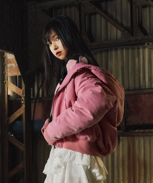 Subciety(サブサエティ)の「Hooded jkt【WOMEN】(その他アウター・レディース・ピンク/ブラック系その他/ブラック・FREE)」の19枚目の写真