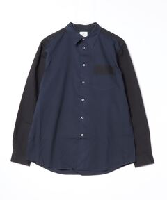 ブランド古着】L/S 7ボタン ポリエステルロングシャツ ポリ縮