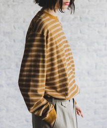 BEAMS PLUS | ピン ストライプ ポケット L/S Tシャツ(Tシャツ/カットソー)