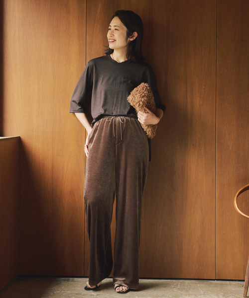 トリアセベロアパンツ（その他パンツ）｜VERMEIL par iena