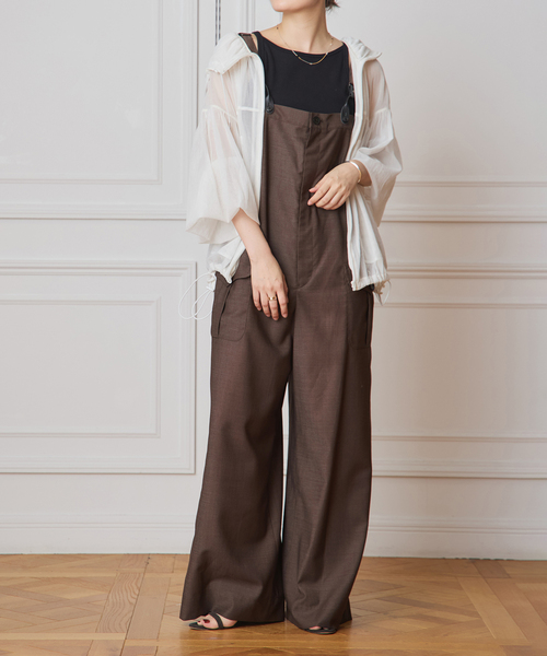 IENA LA BOUCLE（イエナラブークル）の「CAROUSE LAMBRA/ケラウズランブラ ボートキャミソール 251-380（キャミソール・レディース・ブラック/ブラウン/ベージュ・FREE）」の4枚目の写真