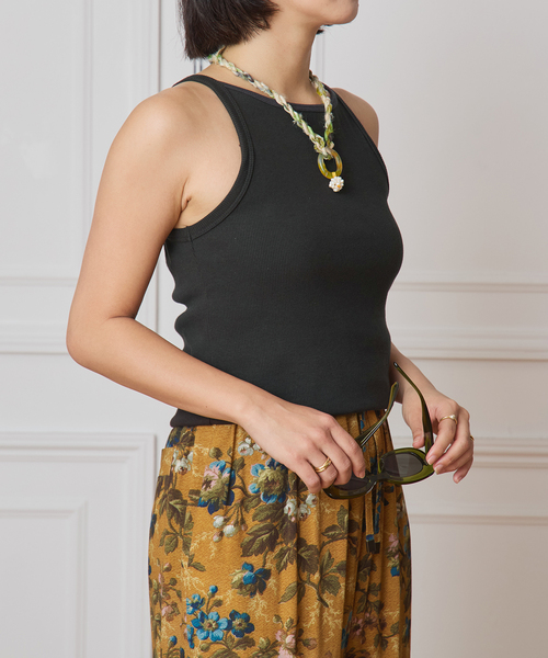 IENA LA BOUCLE（イエナラブークル）の「CAROUSE LAMBRA/ケラウズランブラ ボートキャミソール 251-380（キャミソール・レディース・ブラック/ブラウン/ベージュ・FREE）」の9枚目の写真