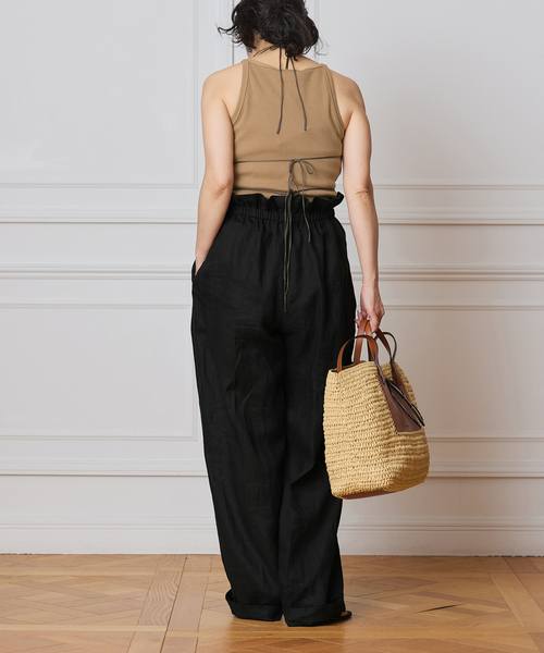 IENA LA BOUCLE（イエナラブークル）の「CAROUSE LAMBRA/ケラウズランブラ ボートキャミソール 251-380（キャミソール・レディース・ブラック/ブラウン/ベージュ・FREE）」の19枚目の写真