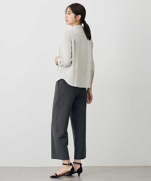 J.PRESS Ladies(J.プレス レディス)の「コンパクトトリコット シャツライク カットソー(Tシャツ/カットソー・レディース・ベージュ系/オレンジ系/ブルー系/ダークブラウン系・SMALL)」の20枚目の写真