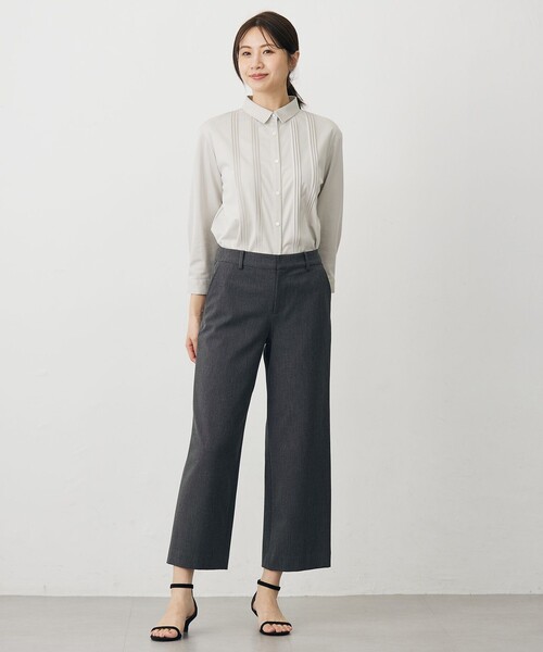 J.PRESS Ladies(J.プレス レディス)の「コンパクトトリコット シャツライク カットソー(Tシャツ/カットソー・レディース・ベージュ系/オレンジ系/ブルー系/ダークブラウン系・SMALL)」の21枚目の写真