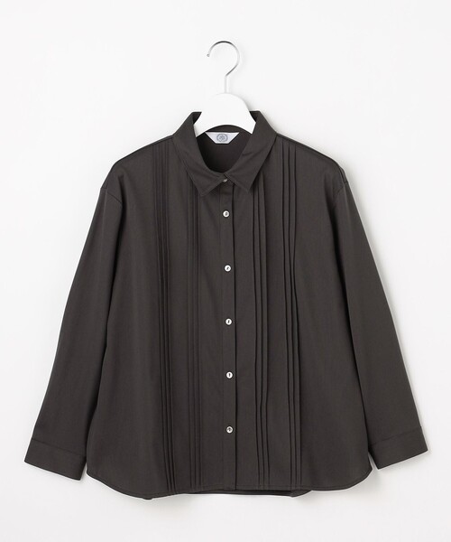 J.PRESS Ladies(J.プレス レディス)の「コンパクトトリコット シャツライク カットソー(Tシャツ/カットソー・レディース・ベージュ系/オレンジ系/ブルー系/ダークブラウン系・SMALL)」の5枚目の写真