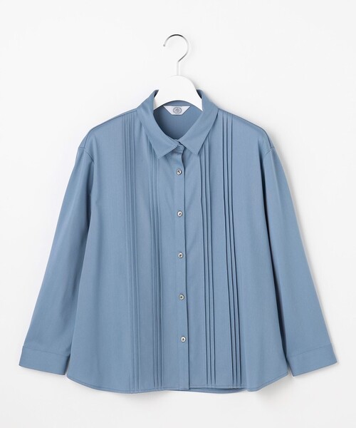 J.PRESS Ladies(J.プレス レディス)の「コンパクトトリコット シャツライク カットソー(Tシャツ/カットソー・レディース・ベージュ系/オレンジ系/ブルー系/ダークブラウン系・SMALL)」の7枚目の写真