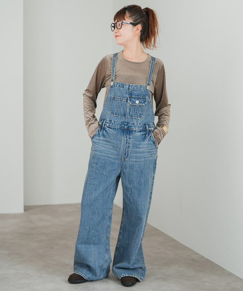 Spick & Span（スピックアンドスパン）の「upper hights/アッパーハイツ THE LEO（サロペット/オーバーオール・レディース・ブルー・MEDIUM）」の2枚目の写真