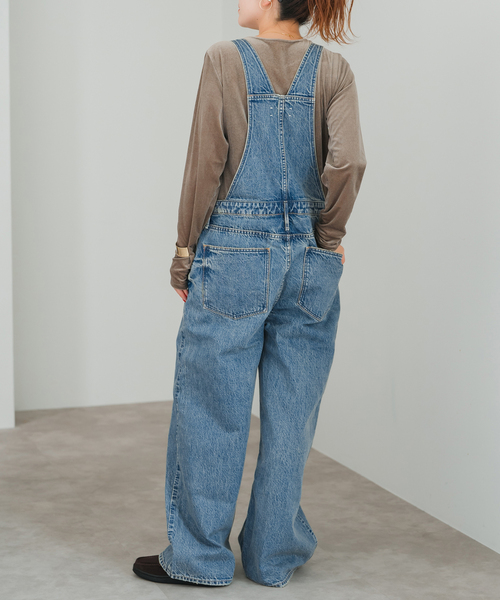 Spick & Span（スピックアンドスパン）の「upper hights/アッパーハイツ THE LEO（サロペット/オーバーオール・レディース・ブルー・MEDIUM）」の3枚目の写真