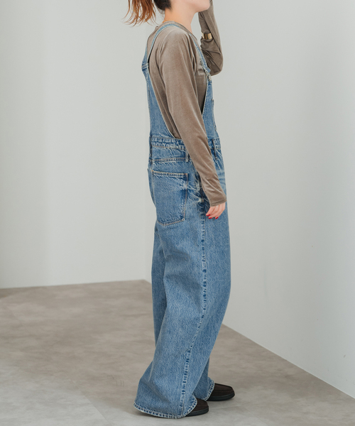 Spick & Span（スピックアンドスパン）の「upper hights/アッパーハイツ THE LEO（サロペット/オーバーオール・レディース・ブルー・MEDIUM）」の4枚目の写真
