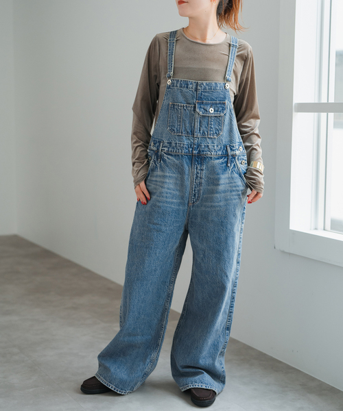 Spick & Span（スピックアンドスパン）の「upper hights/アッパーハイツ THE LEO（サロペット/オーバーオール・レディース・ブルー・MEDIUM）」の6枚目の写真