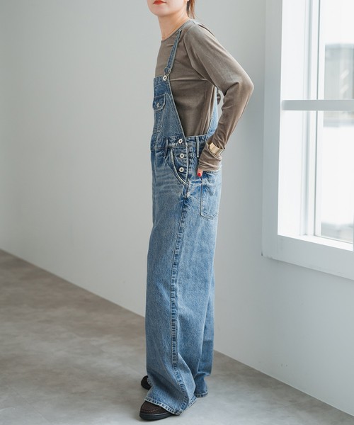 Spick & Span（スピックアンドスパン）の「upper hights/アッパーハイツ THE LEO（サロペット/オーバーオール・レディース・ブルー・MEDIUM）」の7枚目の写真