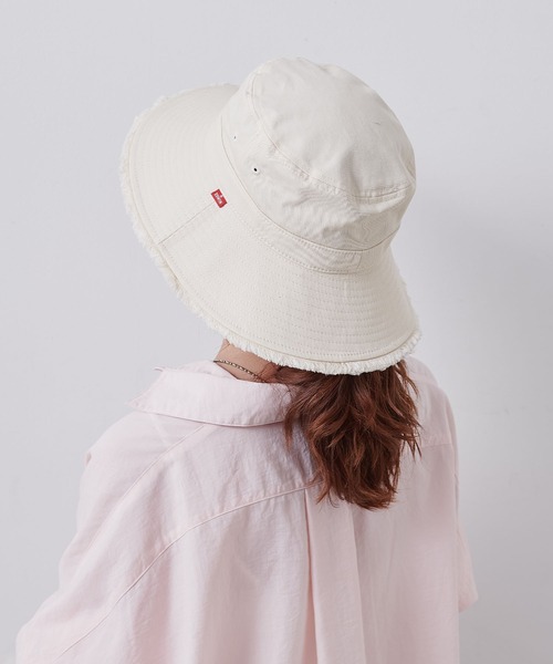 HAT MIKKE(ハットミッケ)の「EDWINフリンジアドベンチャーハット(ハット・レディース・キナリ/ベージュ/ネイビー/ブラック/カーキ/グレー・フリー)」の18枚目の写真