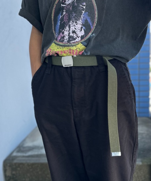 Dickies（ディッキーズ）の「Dickies　GIベルト ガチャベルト 無地（ベルト・メンズ・ブラック/ホワイト/ベージュ/ネイビー/グリーン系/レッド/イエロー・FREE）」の4枚目の写真