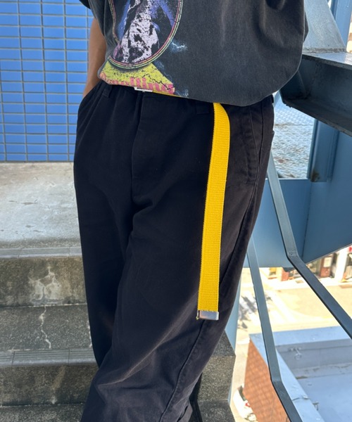 Dickies（ディッキーズ）の「Dickies　GIベルト ガチャベルト 無地（ベルト・メンズ・ブラック/ホワイト/ベージュ/ネイビー/グリーン系/レッド/イエロー・FREE）」の6枚目の写真