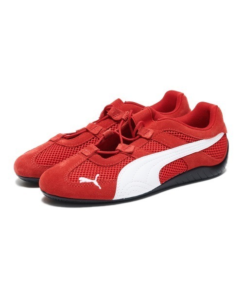 PUMA(プーマ)の「PUMA SPEEDCAT GO WNS(プーマ スピードキャット GO ウィメンズ)(スニーカー・レディース・レッド系/ブラック系・25cm/24.5cm/23cm/24cm/23.5cm)」の1枚目の写真