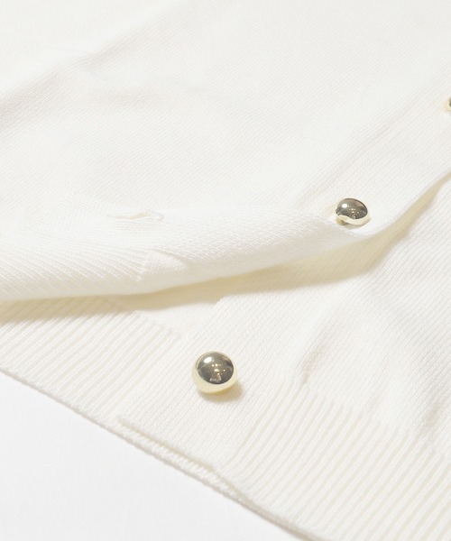 coca（coca）（コカ）の「金ボタンニットトップス（ニット/セーター・レディース・グレー/ブラック/アイボリー/その他1・S/L/M）」の13枚目の写真